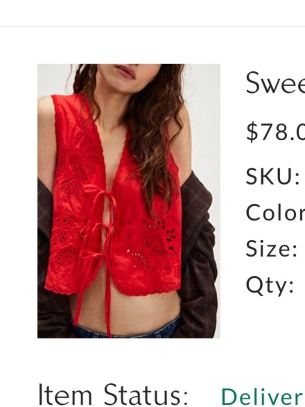 Sweet escape top